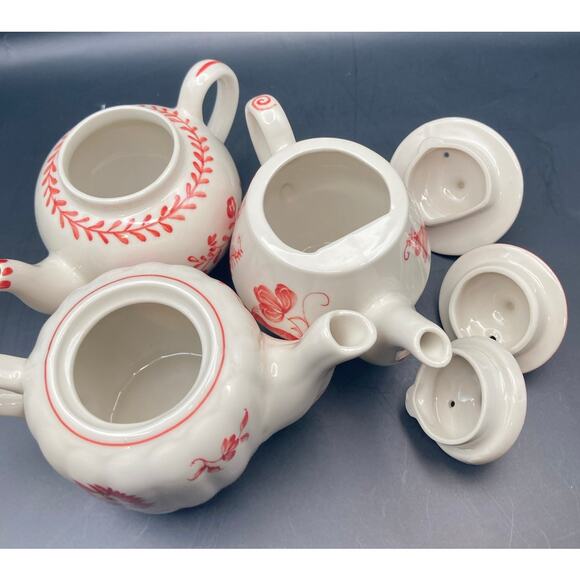 Williamsburg Tea Time Collection 3 Different One Cup Tea Pots NIP Andrea Sadek - Picture 8 of 14